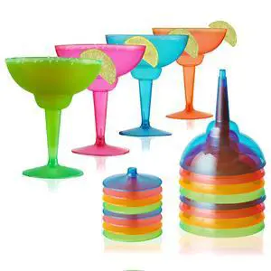 Plastic Margarita Glasses Disposable, Margarita Cups 12 oz Colorful Neon Plastic Cups for Pool, Beach, BBQ, Holiday & Party Use, Indoor & Outdoor, Birthday Party Supplies, Set of 12, Multicolor Plastic Margarita Glasses Disposable, Margarita Cups 12 oz Colorful Neon Plastic Cups for Pool, Beach, BBQ, Holiday & Party Use, Indoor & Outdoor, Birthday Party Supplies, Set of 12, Multicolor