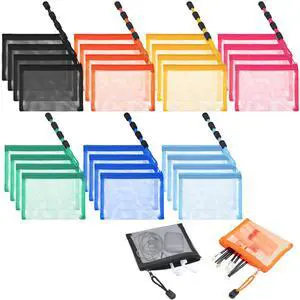 28 Pcs Mini Mesh Zipper Pouch, Visible Small Zipper Pouch, Small Pouches for Coin Purse Bulk, Colorful Nylon Makeup Organizer for Travel & Home (5.12 x 4 Inch) 28 Pcs Mini Mesh Zipper Pouch, Visible Small Zipper Pouch, Small Pouches for Coin Purse Bulk, Colorful Nylon Makeup Organizer for Travel & Home (5.12 x 4 Inch)