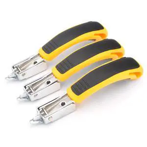 Staple Remover Heavy Duty Staple Puller, Upholstery Tool Industrial Staple Remover for Furniture, Floor, Carpet, Carton (3 Pack, Yellow) Staple Remover Heavy Duty Staple Puller, Upholstery Tool Industrial Staple Remover for Furniture, Floor, Carpet, Carton (3 Pack, Yellow)