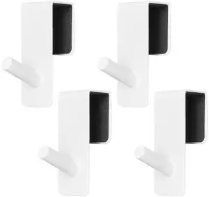 Over The Door Hooks (4 Pack) - Heavy Duty 20mm Wide Hangers for Thick Doors, Holds 50Lbs - EVA Foam Padded No-Scratch Hooks for Cabinets & Closets, White Over The Door Hooks (4 Pack) - Heavy Duty 20mm Wide Hangers for Thick Doors, Holds 50Lbs - EVA Foam Padded No-Scratch Hooks for Cabinets & Closets, White