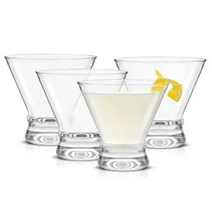 Afina Stemless Martini Glasses Set of 4, 8.5oz Liquor Drinking Glasses for Cocktail and Margarita, Bar Glass Cups, Glass Dessert Cups Afina Stemless Martini Glasses Set of 4, 8.5oz Liquor Drinking Glasses for Cocktail and Margarita, Bar Glass Cups, Glass Dessert Cups