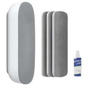 Replaceable Dry Erase Board Eraser, 4-in-1 Magnetic Whiteboard Eraser with 3 Replaceable Felt Pads, Free 3.4oz Whiteboard Cleaner Included, Intended for Classroom, Home and Office Replaceable Dry Erase Board Eraser, 4-in-1 Magnetic Whiteboard Eraser with 3 Replaceable Felt Pads, Free 3.4oz Whiteboard Cleaner Included, Intended for Classroom, Home and Office