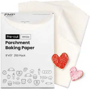 250 Pcs Parchment Paper Baking Sheets, 9 x 13 inch Pre-Cut Non Stick 1/4 Size White Oven Paper for Cooking, Baking Cookie, Steaming, Grilling Rack, Air Fryer 250 Pcs Parchment Paper Baking Sheets, 9 x 13 inch Pre-Cut Non Stick 1/4 Size White Oven Paper for Cooking, Baking Cookie, Steaming, Grilling Rack, Air Fryer