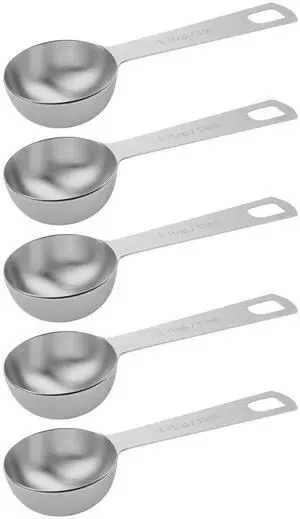 5PCS 1tbsp (3tsp, 15ml, 1/2oz) Single Measuring Spoon, Stainless Steel Individual Teaspoons Only 5PCS 1tbsp (3tsp, 15ml, 1/2oz) Single Measuring Spoon, Stainless Steel Individual Teaspoons Only