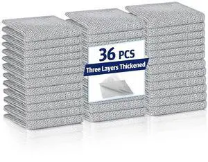 36 Pcs New Upgrade 3-Layer Wire Dishwashing Rags Non-Scratch Multipurpose Metal Dish Cloth No Scratches and Odor for Wet and Dry Kitchen Cleaning Dishrags Wire Dish Cloth for Sinks Dishes 36 Pcs New Upgrade 3-Layer Wire Dishwashing Rags Non-Scratch Multipurpose Metal Dish Cloth No Scratches and Odor for Wet and Dry Kitchen Cleaning Dishrags Wire Dish Cloth for Sinks Dishes
