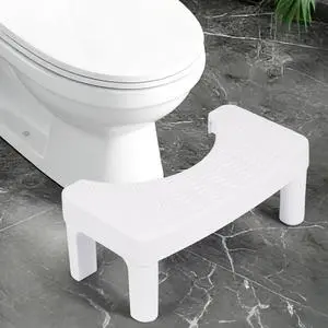 Toilet Stool for Adults, 6.7" Squatting Potty, Non-Slip Bathroom Stool, Toilet Stool Squat Adult, Poop Stool for Bathroom,Portable Foot Rest for Travel, Adults, Seniors, Lightweight, White Toilet Stool for Adults, 6.7" Squatting Potty, Non-Slip Bathroom Stool, Toilet Stool Squat Adult, Poop Stool for Bathroom,Portable Foot Rest for Travel, Adults, Seniors, Lightweight, White