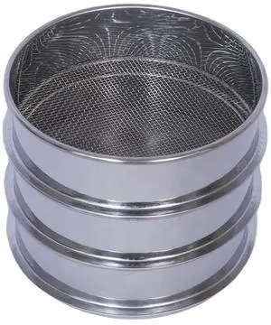 3 Pcs Lab Sieves6 Inch Diameter Test Sifter 10Mesh2.19mm80Mesh0.217mmand 200 Mesh0.077mm 3 Pcs Lab Sieves6 Inch Diameter Test Sifter 10Mesh2.19mm80Mesh0.217mmand 200 Mesh0.077mm