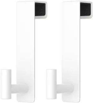 2-Pack Over The Door Hooks - Rustproof Stainless Steel Door Hangers for 1-3/4 Inch Doors, Non-Marking and Tool-Free Easy Install (White, T Shape) 2-Pack Over The Door Hooks - Rustproof Stainless Steel Door Hangers for 1-3/4 Inch Doors, Non-Marking and Tool-Free Easy Install (White, T Shape)