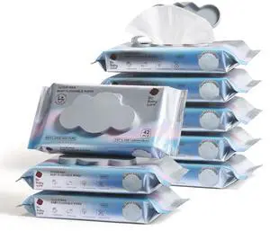Cloud Max Flushable Wipes, Hypoallergenic for Sensitive Skin, 99% Water, Plant-Based Fibers, Sewer + Septic Safe, Fragrance Free Toddler Potty Training, 336 Wipes, 8 Pack Cloud Max Flushable Wipes, Hypoallergenic for Sensitive Skin, 99% Water, Plant-Based Fibers, Sewer + Septic Safe, Fragrance Free Toddler Potty Training, 336 Wipes, 8 Pack