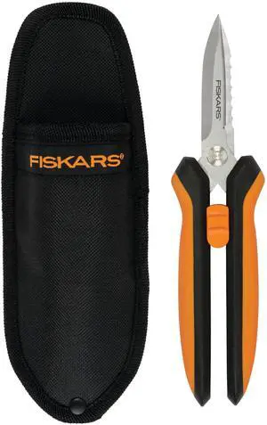 Pruning Shears for Gardening, Multipurpose 8" Garden Shears with Sheath and SoftGrip Handle, Great for cutting Nursery Pots, Bags, and Wire Pruning Shears for Gardening, Multipurpose 8" Garden Shears with Sheath and SoftGrip Handle, Great for cutting Nursery Pots, Bags, and Wire