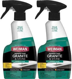 Disinfectant Granite Daily Clean & Shine - 12 fl oz (2 Pack) Safely Clean Disinfect and Shine Granite Marble Soapstone Quartz Quartzite Slate Limestone Corian Laminate Tile Countertop Disinfectant Granite Daily Clean & Shine - 12 fl oz (2 Pack) Safely Clean Disinfect and Shine Granite Marble Soapstone Quartz Quartzite Slate Limestone Corian Laminate Tile Countertop