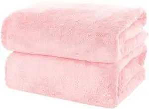2 Pack Premium Bath Towel Set - Quick Drying - Microfiber Coral Velvet Highly Absorbent Towels - Multipurpose Use as Bath Fitness, Bathroom, Shower, Sports, Yoga Towel (Pink) 2 Pack Premium Bath Towel Set - Quick Drying - Microfiber Coral Velvet Highly Absorbent Towels - Multipurpose Use as Bath Fitness, Bathroom, Shower, Sports, Yoga Towel (Pink)
