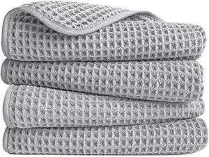 430 GSM Microfiber Lint Free Hand Towel, 16 x 30 in, 4 Pack (Waffle Weave) 430 GSM Microfiber Lint Free Hand Towel, 16 x 30 in, 4 Pack (Waffle Weave)
