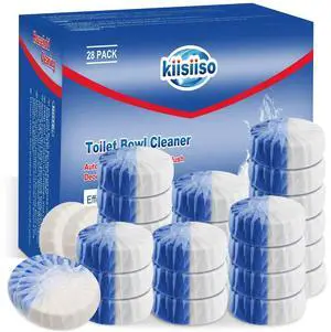 Toilet Bowl Cleaners, Long-Lasting 28 PACK Blue&White, Commercial Household Bathroom Cleaner,Automatic Toilet Tank Cleaners, Multipurpose Janitorial Deodorizers Toilet Bowl Cleaners, Long-Lasting 28 PACK Blue&White, Commercial Household Bathroom Cleaner,Automatic Toilet Tank Cleaners, Multipurpose Janitorial Deodorizers