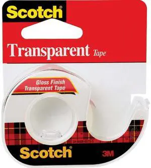 144 Transparent Tape in Hand Dispenser, 1/2-Inch x 450-Inch, 1-Inch Core, Clear 144 Transparent Tape in Hand Dispenser, 1/2-Inch x 450-Inch, 1-Inch Core, Clear