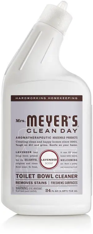 CLEAN DAY Liquid Toilet Bowl Cleaner, Stain Removing, Lavender, 24 oz CLEAN DAY Liquid Toilet Bowl Cleaner, Stain Removing, Lavender, 24 oz