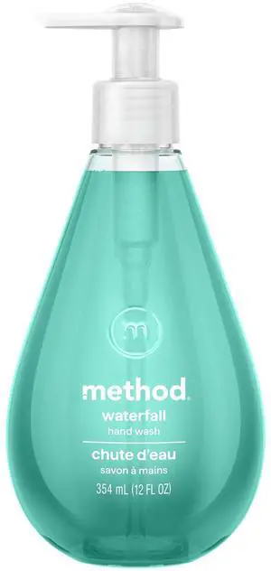 Gel Hand Wash, Waterfall - Made without Parabens, for Kitchen & Bathroom, Cruelty-Free, Notes of Water Lily & Sandalwood, 12 fl oz Gel Hand Wash, Waterfall - Made without Parabens, for Kitchen & Bathroom, Cruelty-Free, Notes of Water Lily & Sandalwood, 12 fl oz