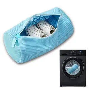1Pc Shoe Washing Machine Bags kit Reusable Mesh Laundry Bags for Washer & Dryer with 2 Shoe Trees & Cleaning Brush, 360° Deep Clean Shoe Cleaner Bags for Sneakers & Trainers 1Pc Shoe Washing Machine Bags kit Reusable Mesh Laundry Bags for Washer & Dryer with 2 Shoe Trees & Cleaning Brush, 360° Deep Clean Shoe Cleaner Bags for Sneakers & Trainers