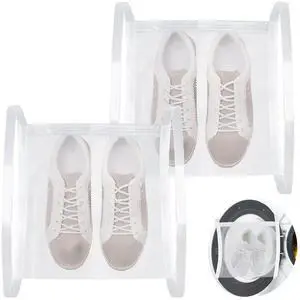 2pcs Washing Machine Shoe Bag, Sneaker Dryer Bag for Front Loading Dryer, Reusable Mesh Laundry Bags for Shoes With Zipper for Most Dryer Machines Door White 2pcs Washing Machine Shoe Bag, Sneaker Dryer Bag for Front Loading Dryer, Reusable Mesh Laundry Bags for Shoes With Zipper for Most Dryer Machines Door White
