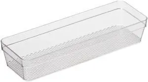 Clear Drawer Organizer - 3" X 9.5" - Ideal for Organizing Kitchen Drawers, Office, Desk, Silverware, Kitchen Utensils, Cosmetics and Bathrooms Clear Drawer Organizer - 3" X 9.5" - Ideal for Organizing Kitchen Drawers, Office, Desk, Silverware, Kitchen Utensils, Cosmetics and Bathrooms