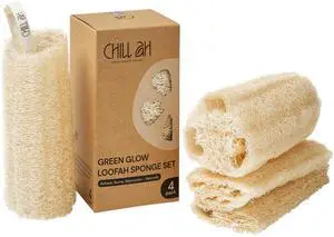 Green Glow Loofah Sponge Set 100% Plant-Based, Dye-Free, Biodegradable, Scratch-Free, Handcrafted in Vietnam (2-Pack) Green Glow Loofah Sponge Set 100% Plant-Based, Dye-Free, Biodegradable, Scratch-Free, Handcrafted in Vietnam (2-Pack)