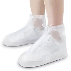 2 Pairs Rain Shoes Cover Waterproof Shoe Covers Reusable Protectors Covers High Top Snow Boots Galoshes Overshoes for Men Women Outdoor Cycling Camping Fishing(Large,White) 2 Pairs Rain Shoes Cover Waterproof Shoe Covers Reusable Protectors Covers High Top Snow Boots Galoshes Overshoes for Men Women Outdoor Cycling Camping Fishing(Large,White)