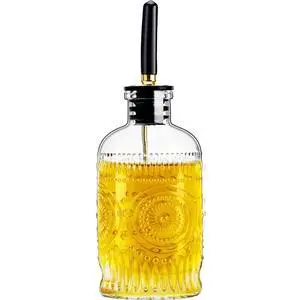 Olive Oil Dispenser Bottle for Kitchen with Metal Spout, Glass Oil Bottles 7OZ, Elegant Glass Cooking Dispenser for Kitchen Olive Oil Dispenser Bottle for Kitchen with Metal Spout, Glass Oil Bottles 7OZ, Elegant Glass Cooking Dispenser for Kitchen