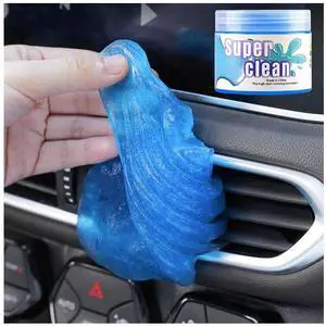 Car Cleaning Gel, Vehicle Dust Detailing Putty Slime Cleaner Kit for Air Vent, Reusable Automotive Interior Detail Clean Mud Removal Tool, Universal for SUV Sedan Truck (Blue) Car Cleaning Gel, Vehicle Dust Detailing Putty Slime Cleaner Kit for Air Vent, Reusable Automotive Interior Detail Clean Mud Removal Tool, Universal for SUV Sedan Truck (Blue)
