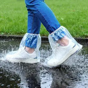 20 Pcs Waterproof Shoe Covers for Rain, Shoe punchos for Women & Men, Thickened PE material, Non-slip, Disposable, Slip-On, Outdoor Overshoes for Wet Weather, Commuting, Dog Walking (Clear) 20 Pcs Waterproof Shoe Covers for Rain, Shoe punchos for Women & Men, Thickened PE material, Non-slip, Disposable, Slip-On, Outdoor Overshoes for Wet Weather, Commuting, Dog Walking (Clear)