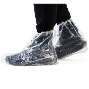 12 Pairs Disposable Waterproof Shoe Covers - Slip Resistant, Transparent PE Plastic Covers for Rain Boots & Shoes - One Size Fit Most Men Women (Indoor Outdoor) 12 Pairs Disposable Waterproof Shoe Covers - Slip Resistant, Transparent PE Plastic Covers for Rain Boots & Shoes - One Size Fit Most Men Women (Indoor Outdoor)
