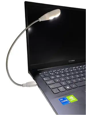 LED USB Reading Lamp Light with 2-Brightness Dimmable Setting, Flexible Gooseneck USB Light for Notebook Laptop Keyboard, Powerbank(On/Off Switch, 1 White+1 Mini USB Light) LED USB Reading Lamp Light with 2-Brightness Dimmable Setting, Flexible Gooseneck USB Light for Notebook Laptop Keyboard, Powerbank(On/Off Switch, 1 White+1 Mini USB Light)