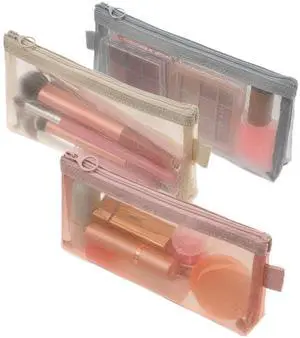 3 PCS Makeup Brush Pouch, Mesh Makeup Bag, Nylon Zipper Pouch, Mesh Makeups Brush Bag, Portable Clear Travel Cosmetic Bags, Small Organizer for Home Office Accessories 3 PCS Makeup Brush Pouch, Mesh Makeup Bag, Nylon Zipper Pouch, Mesh Makeups Brush Bag, Portable Clear Travel Cosmetic Bags, Small Organizer for Home Office Accessories