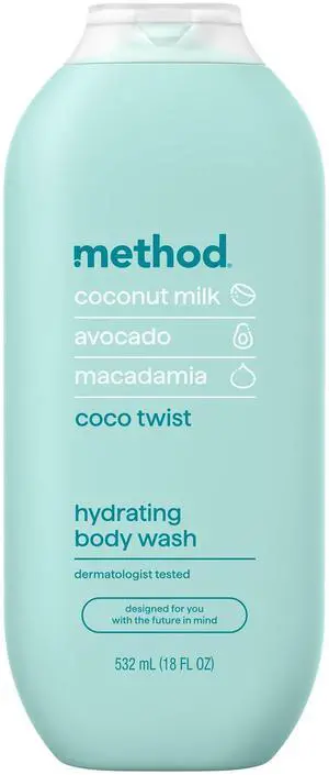 Body Wash, Coco Twist - Leaves Skin Feeling Soft & Moisturized, Made Without Parabens, Notes of Coconut Milk, Avocado & Macadamia, 18 fl oz Body Wash, Coco Twist - Leaves Skin Feeling Soft & Moisturized, Made Without Parabens, Notes of Coconut Milk, Avocado & Macadamia, 18 fl oz