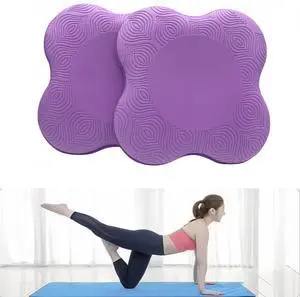 Yoga Knee Guards (Set of 2) - Male and Female Yoga Props and Accessories for Fitness, Travel, Meditation, Kneeling, Balance, Floor, Pilates Pads for Knee and Elbow (Purple) Yoga Knee Guards (Set of 2) - Male and Female Yoga Props and Accessories for Fitness, Travel, Meditation, Kneeling, Balance, Floor, Pilates Pads for Knee and Elbow (Purple)