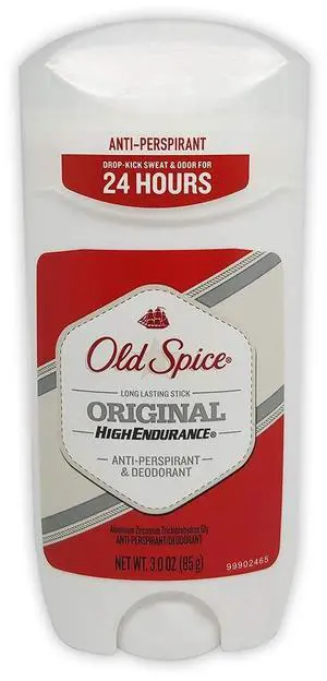 Old Spice High Endurance Anti-Perspirant Deodorant for Men, Original Scent, 3.0 Oz Old Spice High Endurance Anti-Perspirant Deodorant for Men, Original Scent, 3.0 Oz