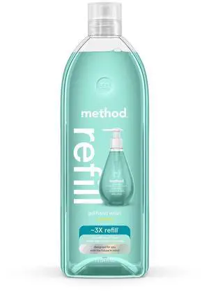 Gel Hand Wash Refill, Waterfall - Refills Up to 3X, Made without Parabens, Water Lily & Sandalwood Notes, 34 fl oz Gel Hand Wash Refill, Waterfall - Refills Up to 3X, Made without Parabens, Water Lily & Sandalwood Notes, 34 fl oz