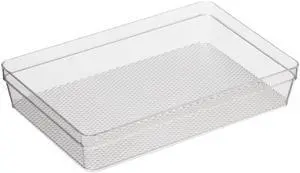 Drawer Organizer - 6" X 9" - Ideal for Organizing Kitchen Drawers, Office, Desk, Silverware, Kitchen Utensils, Cosmetics and Bathrooms, Rectangular, Clear, 1.0 Count Drawer Organizer - 6" X 9" - Ideal for Organizing Kitchen Drawers, Office, Desk, Silverware, Kitchen Utensils, Cosmetics and Bathrooms, Rectangular, Clear, 1.0 Count