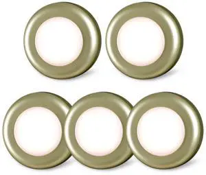 5 Pack 2.8 Push Tap Lights, Stick on Touch Puck Lights AAA Battery Operated, LED Sticky Button Lamps for Classroom, Kitchen, Under Cabinet, Closet (Golden, Warm White) 5 Pack 2.8 Push Tap Lights, Stick on Touch Puck Lights AAA Battery Operated, LED Sticky Button Lamps for Classroom, Kitchen, Under Cabinet, Closet (Golden, Warm White)