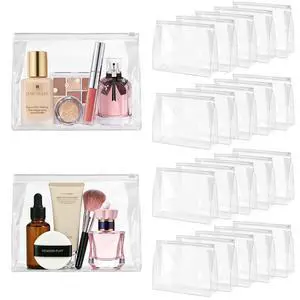 24 PCS Mini Clear Makeup Bags 7.9" x 5.9" x 2" 24 PCS Mini Clear Makeup Bags 7.9" x 5.9" x 2"