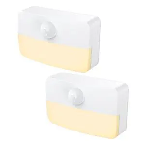 2 PackMotion Sensor Night Light, Stick-On Motion Sensor Lights Indoor, Battery Powered Under Cabinet Kitchen Lights with Adhesive Pads, Auto/On/Off for Cupboard Wardrobe Stair Kitchen- Warm White 2 PackMotion Sensor Night Light, Stick-On Motion Sensor Lights Indoor, Battery Powered Under Cabinet Kitchen Lights with Adhesive Pads, Auto/On/Off for Cupboard Wardrobe Stair Kitchen- Warm White