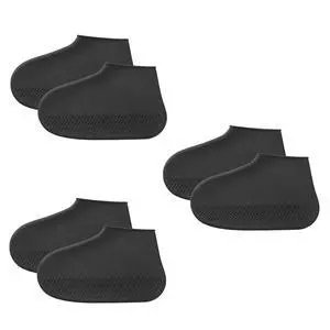 Waterproof Shoe Covers Reusable,3 Pairs Shoe Covers Reusable Waterproof,to Prevent Rain Into Shoes,Shoes Protector Cover One Size Fits All for People Outdoor Cycling Hikin Waterproof Shoe Covers Reusable,3 Pairs Shoe Covers Reusable Waterproof,to Prevent Rain Into Shoes,Shoes Protector Cover One Size Fits All for People Outdoor Cycling Hikin
