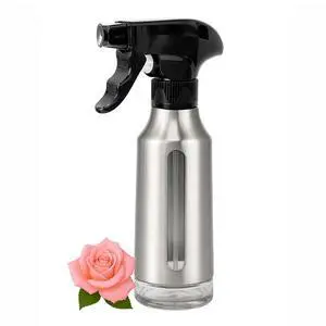 Oil Sprayer for Cooking 180ml, Olive Oil Mister with Fine Mist Trigger, Stainless Steel Refillable Glass Dispenser Bottle 6.35oz for Air Fryer BBQ Salad & Baking (Black+Stainless Steel) Oil Sprayer for Cooking 180ml, Olive Oil Mister with Fine Mist Trigger, Stainless Steel Refillable Glass Dispenser Bottle 6.35oz for Air Fryer BBQ Salad & Baking (Black+Stainless Steel)