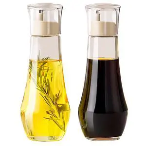 Diamond Olive Oil Dispenser Bottle,Oil and Vinegar Dispenser for kitchen,Elegant Glass Cooking Oil Dispenser,Dispenser Bottle of 10 OZ - Set of 2 Diamond Olive Oil Dispenser Bottle,Oil and Vinegar Dispenser for kitchen,Elegant Glass Cooking Oil Dispenser,Dispenser Bottle of 10 OZ - Set of 2