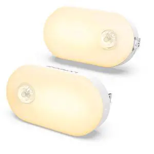 Plug in Night Light with Motion Sensor, 120LM Superior Bright Smart Mini LED Nightlight, Warm White with Stepless Adjustable Brightness for Bathroom, Bedroom, Kitchen, Stairs, Hallway, 2 Pack Plug in Night Light with Motion Sensor, 120LM Superior Bright Smart Mini LED Nightlight, Warm White with Stepless Adjustable Brightness for Bathroom, Bedroom, Kitchen, Stairs, Hallway, 2 Pack