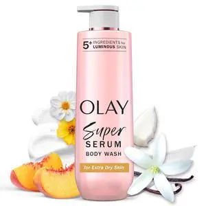 Super Serum Body Wash for Extra Dry Skin, 24hr Long Lasting Rich Hydration, 5+ Ingredient Complex for Bright, Even, Firm, & Luminous Skin, with Collagen Peptide, Vitamin C & Shea Butter, 20 fl oz Super Serum Body Wash for Extra Dry Skin, 24hr Long Lasting Rich Hydration, 5+ Ingredient Complex for Bright, Even, Firm, & Luminous Skin, with Collagen Peptide, Vitamin C & Shea Butter, 20 fl oz