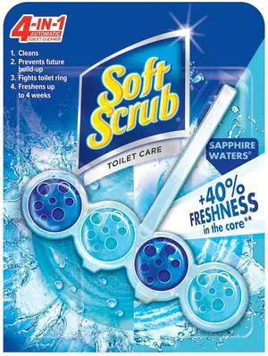 4-in-1 Rim Hanger Toilet Bowl Cleaner, Sapphire Waters, 6 Count 4-in-1 Rim Hanger Toilet Bowl Cleaner, Sapphire Waters, 6 Count