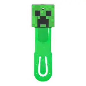 Minecraft Creeper Clip-On LED Reading Light & Bookmark, Officially Licensed Gifts for Gamers, Book Accessories for Pop Culture Fans, Kids, Teens, Adults, Battery Powered Mini Lamp Minecraft Creeper Clip-On LED Reading Light & Bookmark, Officially Licensed Gifts for Gamers, Book Accessories for Pop Culture Fans, Kids, Teens, Adults, Battery Powered Mini Lamp