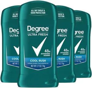 Men Ultra Fresh Antiperspirant Deodorant Stick for Men 4 Pack Cool Rush 2.7 oz Men Ultra Fresh Antiperspirant Deodorant Stick for Men 4 Pack Cool Rush 2.7 oz