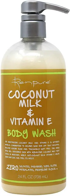 Coconut Milk & Vitamin E Body Wash, 24 Fl Oz Coconut Milk & Vitamin E Body Wash, 24 Fl Oz