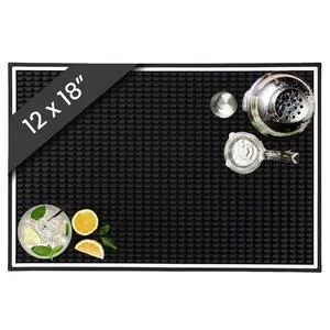 Bar Mat, 18 x 12 Rubber Coffee Bar Mats for Countertop, Bartending, Home Use, Spill Protection and Coffee Stations, Ideal Matt for Cocktail, Whiskey and Espresso Bar Mat, 18 x 12 Rubber Coffee Bar Mats for Countertop, Bartending, Home Use, Spill Protection and Coffee Stations, Ideal Matt for Cocktail, Whiskey and Espresso